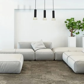 Csillár zsinóron DANTE 3xGU10/25W/230V fekete/arany