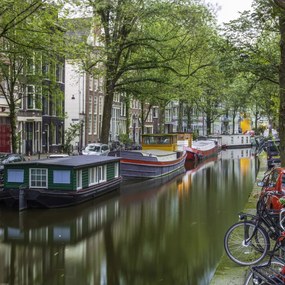 Poszter 60x60cm Csatorna Amszterdam városon át 5, Assaf Frank