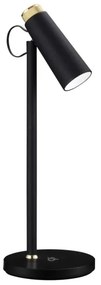 Immax 08991L- LED Dimmelhető asztali lámpa Qi töltővel TIT LED/12W/230V fekete
