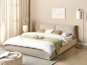 Franciaágy 180 cm Vetiver (szürkésbarna) (ágyráccsal). 1076466