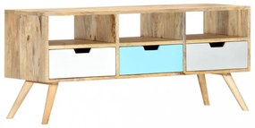 tömör mangófa TV-szekrény 110 x 35 x 48 cm
