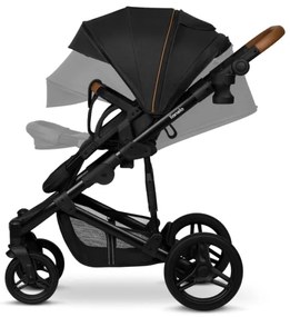 Lionelo - 2 az 1-ben kombinált babakocsi MARI TOUR Fekete ónix