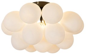 Okos mennyezeti lámpa fekete opálüveggel, 4 izzós, Zigbee G9-es - Uvas