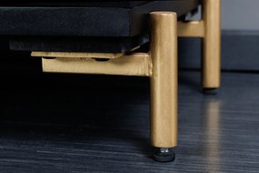 Design komód Fernanda 160 cm fekete mangó