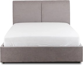 Łóżko 140x200 MARSYLIA z Pojemnikiem Szare