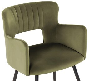 Étkezőszék készlet 2 db.  Shelba (olivazöld) . 1075756