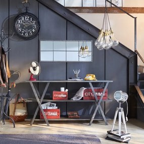 Atmosphera - Asztali lámpa EBOR 1xE14/25W/230V fenyő/fényezett króm