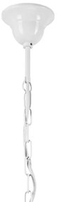 Csillár láncon RETRO 5xE27/60W/230V fehér/színes