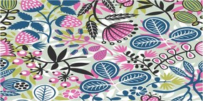 Konyhai panel Virágos mintás 100x50 cm Ragasztó