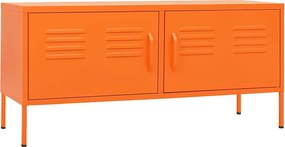 vidaXL narancssárga acél TV-szekrény 105 x 35 x 50 cm