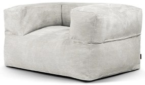 Krémszínű kordbársony babzsákfotel MooG – SLOWDOWN