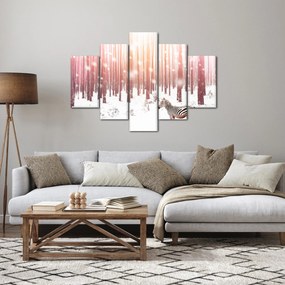 Kép - Zebra egy havas erdőben (150x105 cm)