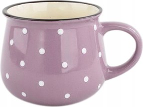Kerámia pöttyös bögre 770 ml Lila Ajándék