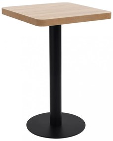 világosbarna MDF bisztróasztal 50 x 50 cm