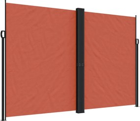 vidaXL terrakotta behúzható oldalsó napellenző 220 x 600 cm