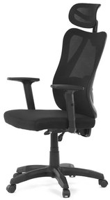 Fekete Hálós Irodai Szék, Szinkron Mechanikával. KA-R215 BK