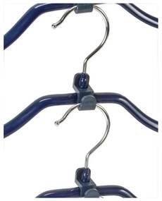 Hanger Slim kék csúszásmentes egymásba akasztható vállfa, 4 db - Wenko