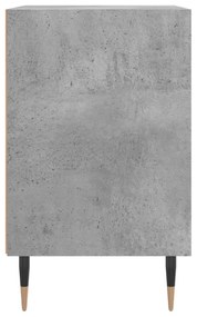 2 db betonszürke szerelt fa éjjeliszekrény 40x30x50 cm
