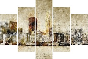 Kép - Művészileg renderelt város (150x105 cm)