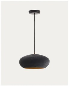 Fekete függőlámpa fém búrával ø 30 cm Inda – Kave Home