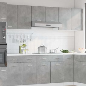 betonszürke szerelt fa függő szekrény 50 x 31 x 60 cm