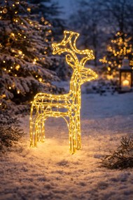 Rénszarvas Karácsonyi Dekoráció 140 Led 60 CM Karácsonyi Dekoráció