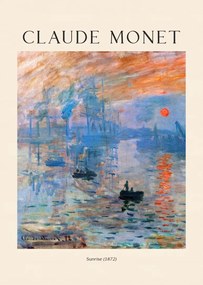 Claude Monet Sunrise Kelet Poszter 40x50cm #248