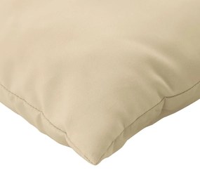 4 db bézs szövet kanapépárna 60 x 60 cm