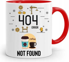 Piros Programozó Informatikai Bögre 404 Error fényképes nyomtatással