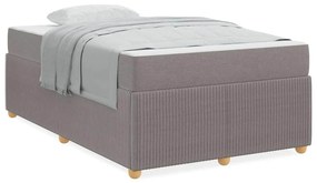 Ágykeret matraccal matracmal Tópszínű 120 x 190 cm szövet