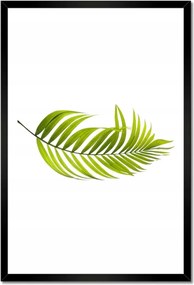 Poszterek keretben 40x60 Zöld levél Minimalizmus