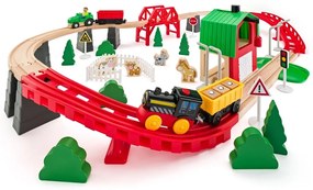 Woody Vláčkodráha - Farm, 60 darabos