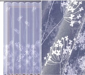 Pitypang jacquard függöny, fehér 500x250cm méret (szegélyekkel)