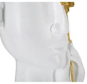 Fehér poligyanta váza 27 cm Fiore – Mauro Ferretti