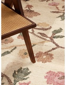 Krémszínű kézi szövésű juta szőnyeg 80x150 cm Roya Violette – Elle Decoration