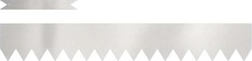 vidaXL Fűszegélyezés 20 pcs Ezüst 100 x 0.05 x 20 cm Rozsdamentes acél
