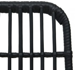 5 részes polyrattan és üveg kültéri étkezőgarnitúra