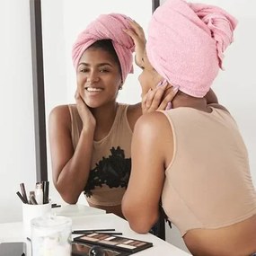 Gyorsan száradó turbán felnőtteknek - rózsaszín