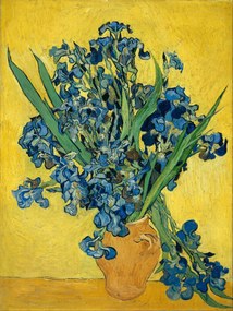 Festmény reprodukció Irises (Vintage Flowers) - Vincent van Gogh, (30 x 40 cm)
