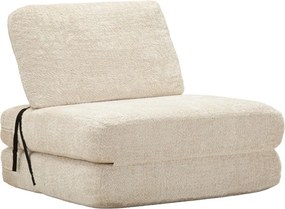 Fehér kinyitható buklé fotel Faster – Mauro Ferretti