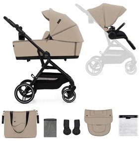 Kinderkraft KINDERKRAFT SELECT - Kombinált babakocsi 2in1 YOXI Sand bézs AG0829