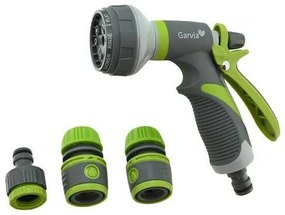 Garvia körkörös szórópisztoly 8 funkcióval és tartozékokkal, 4 db-os szett