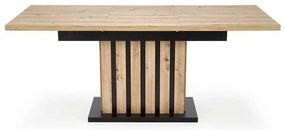 Lamello étkezőasztal 160 cm, artisan tölgy / fekete