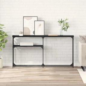 Konzolasztal Musta tammi 145x22.5x75cm Faanyag