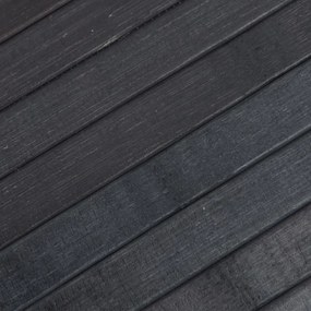 négyszögletű szürke bambusz szőnyeg 70 x 200 cm