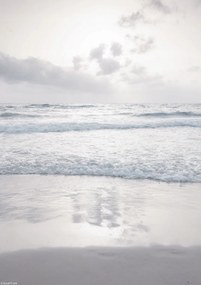 Poszter 21x29,7cm Csendes tengerpart felhőkkel, Assaf Frank