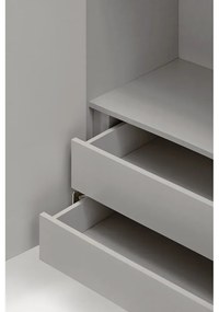 Szürke magas komód 97x130 cm Sierra – Teulat