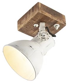 Ipari reflektor lámpa fehér mangófa bázissal 18 cm - Mangoes