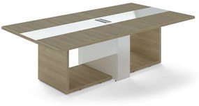 Trevix tárgyalóasztal 260 x 140 cm, homoki tölgy / fehér