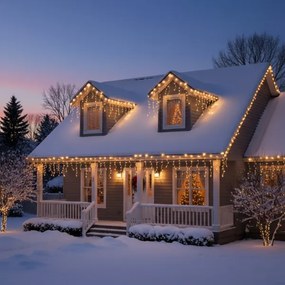 Brilagi - LED kültéri karácsonyi fényfüzér 200xLED/8 funkció 13m IP44 meleg fehér